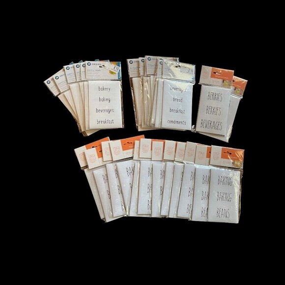 Storage Labels For Pantry Fridge Freezer 29 PACKS=1,116 labels Brand New - Picture 2 of 3